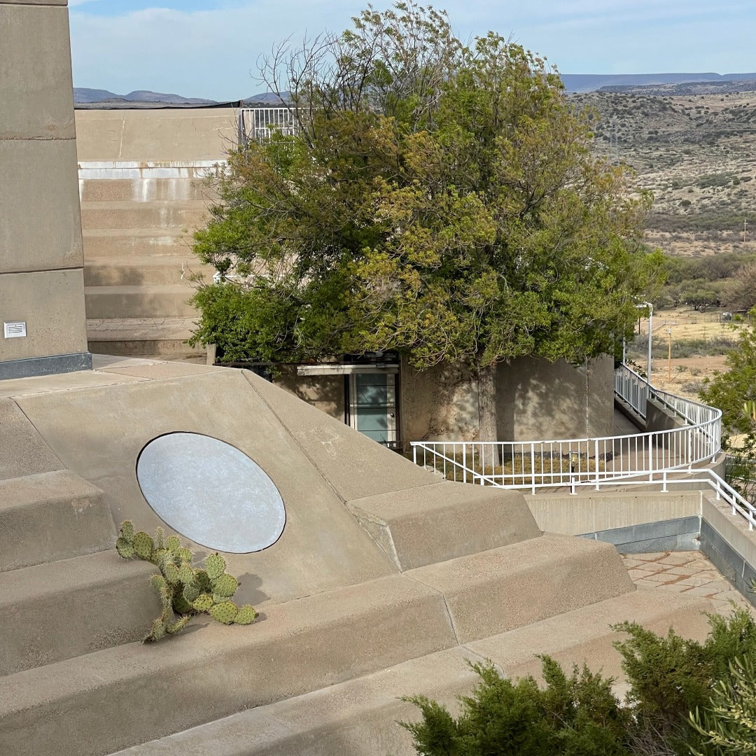 Top of one of the buildings in Arcosanti