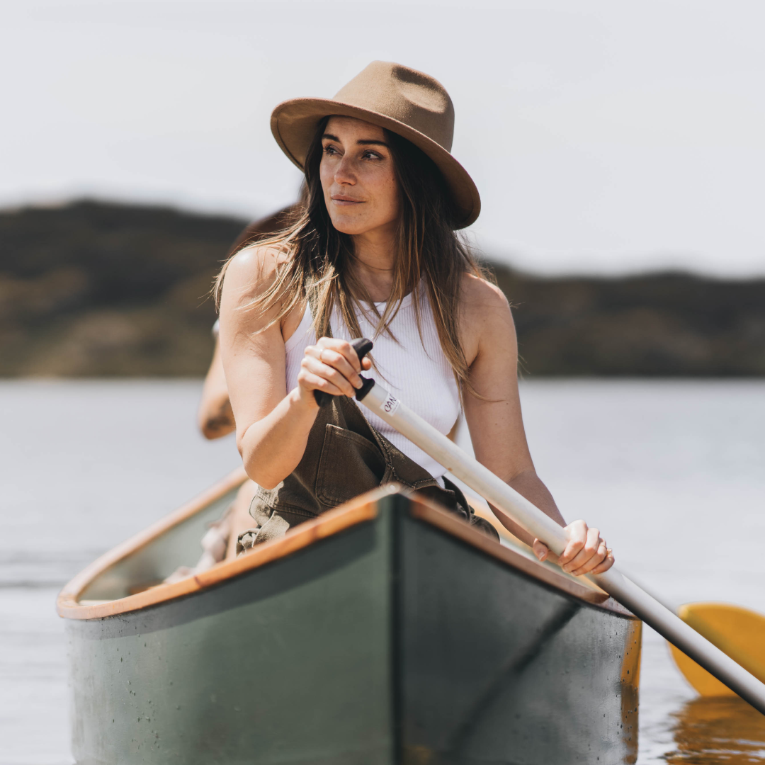 Lauren Williams canoeing