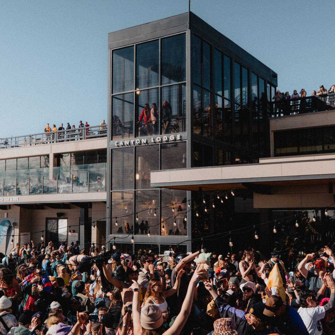 People dancing at a dj party at Canton Lodge, California