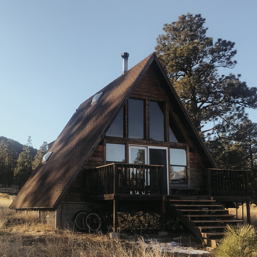 A-Frame cabin on top of a mountain in Arizona
