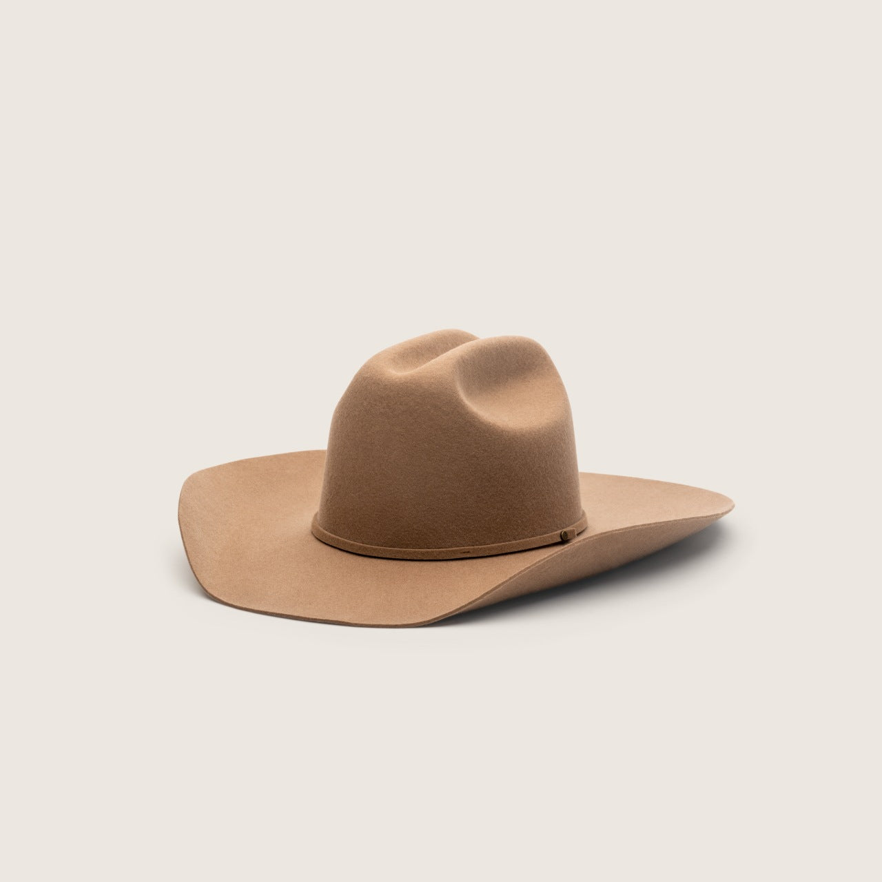 Buck Oak brown cowboy and cowgirl hat front view