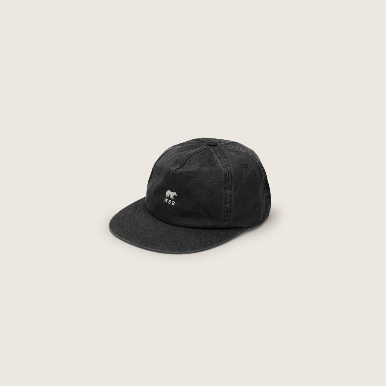 Product image of the Little Ranger Black kids hat side view